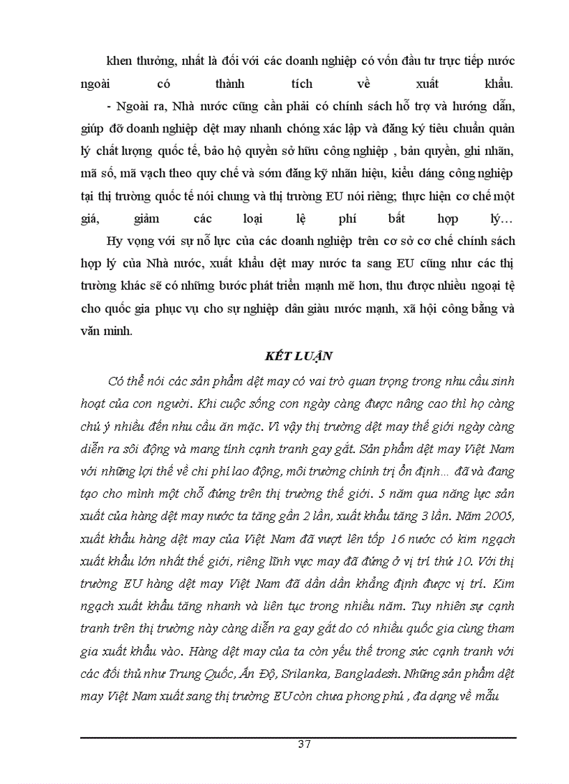 image for page Vinatex mở rộng thị trường sản phẩm may mặc ở eu