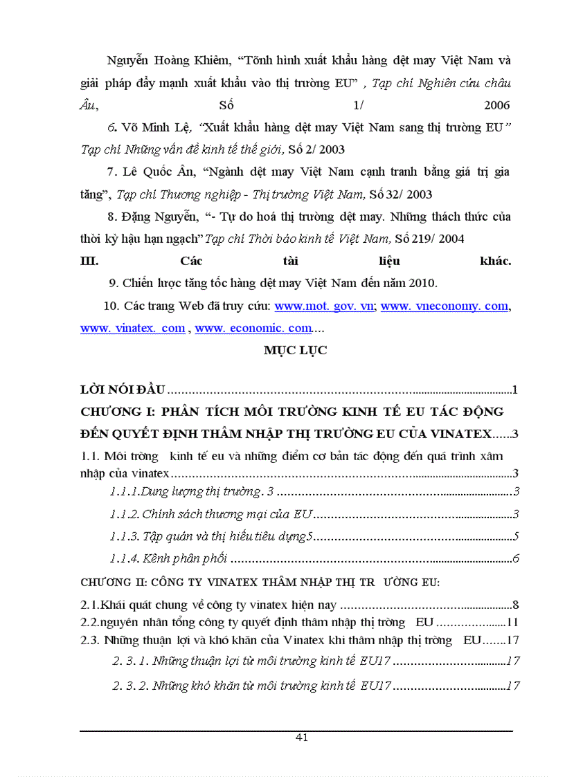 image for page Vinatex mở rộng thị trường sản phẩm may mặc ở eu