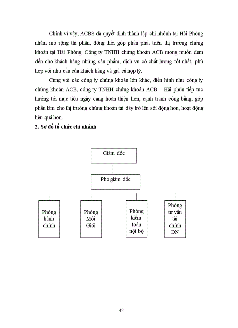 image for page Tổng quan về công ty TNHH chứng khoán ACB