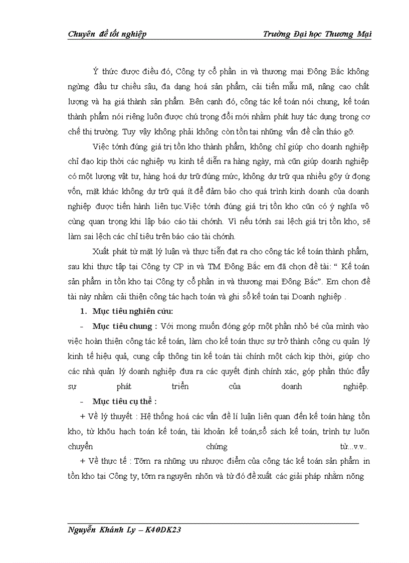 image for page Kế toán sản phẩm in tồn kho tại Công ty cổ phần in và thương mại Đông Bắc