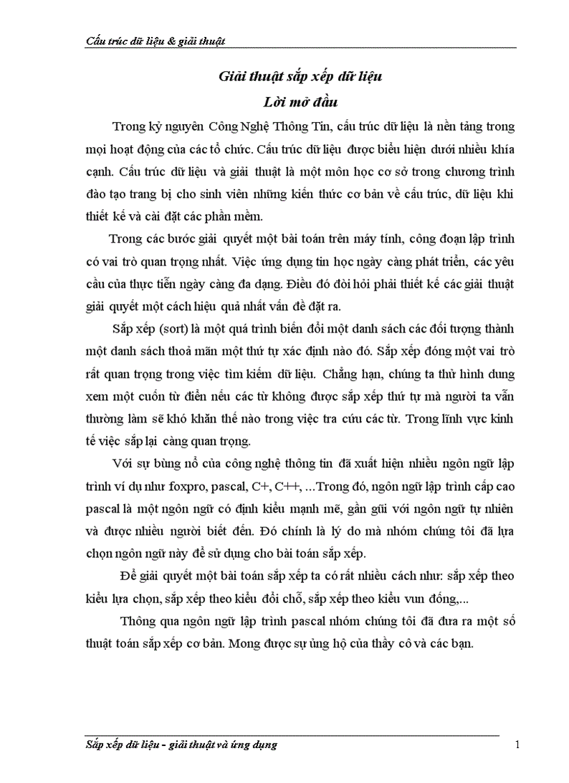 image for page Giải thuật sắp xếp dữ liệu
