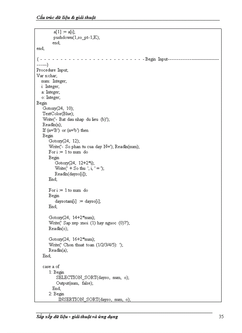 image for page Giải thuật sắp xếp dữ liệu