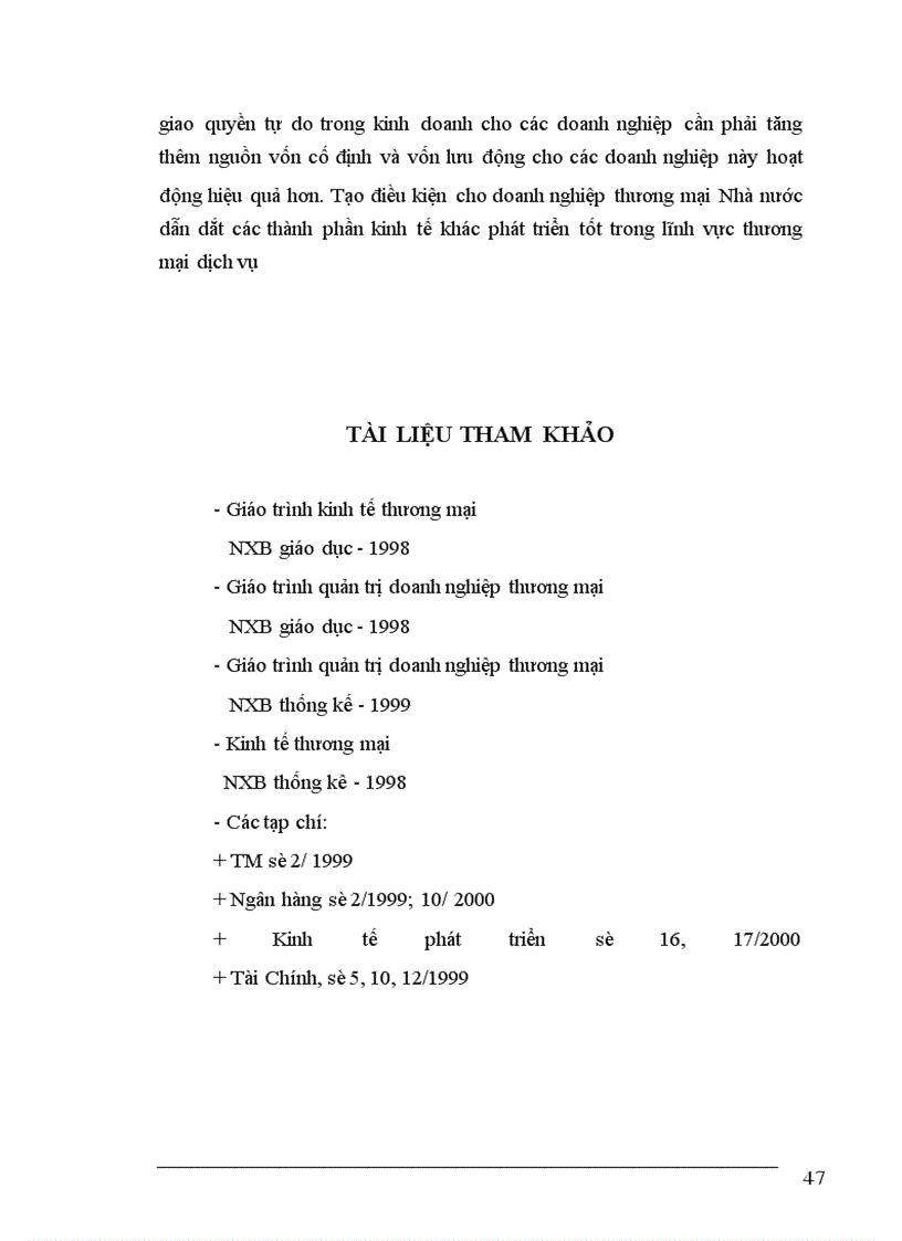 image for page Vốn và hiệu quả sử dụng vốn trong các Doanh nghiệp thương mại