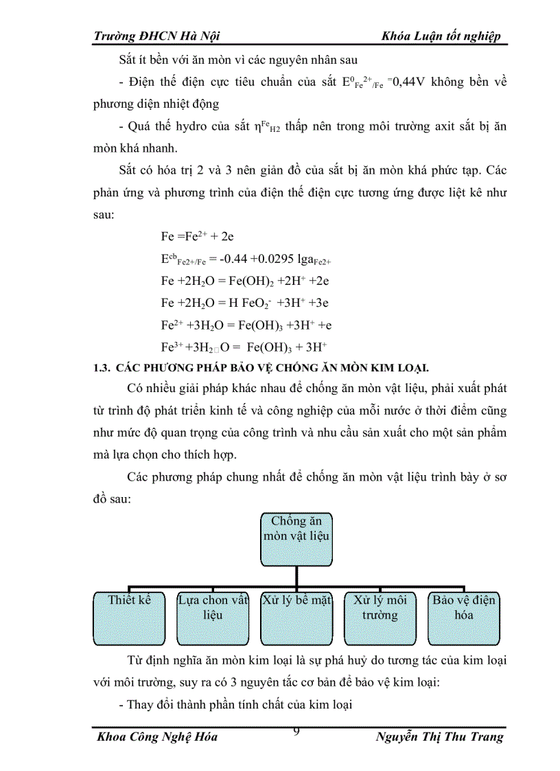 image for page Nghiên cứu ăn mòn sắt trong môi trường axit HCl, có sử dụng chất ức chế NaNO2