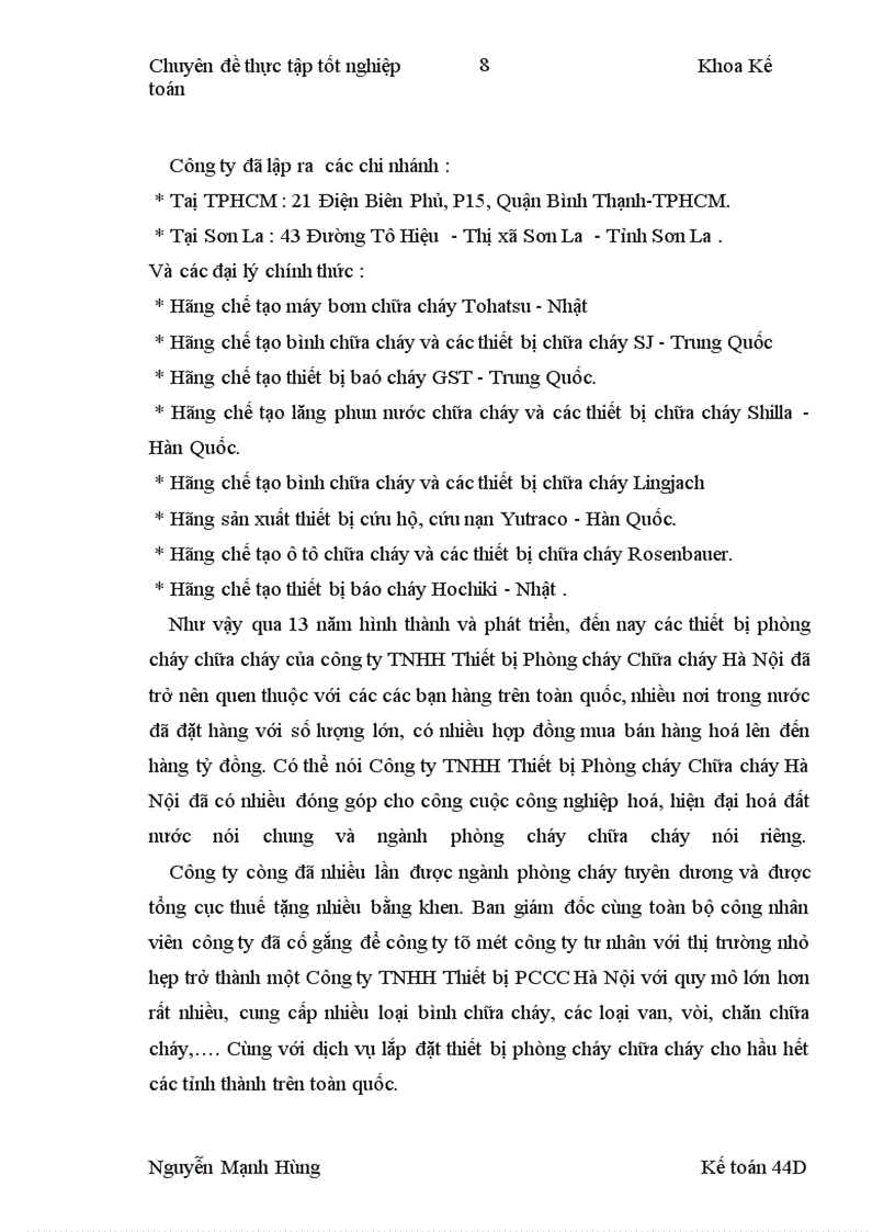 image for page Hoàn thiện kế toán thu mua và tiêu thụ hàng hoá ở Công ty TNHH Thiết bị Phòng cháy Chữa cháy Hà Nội