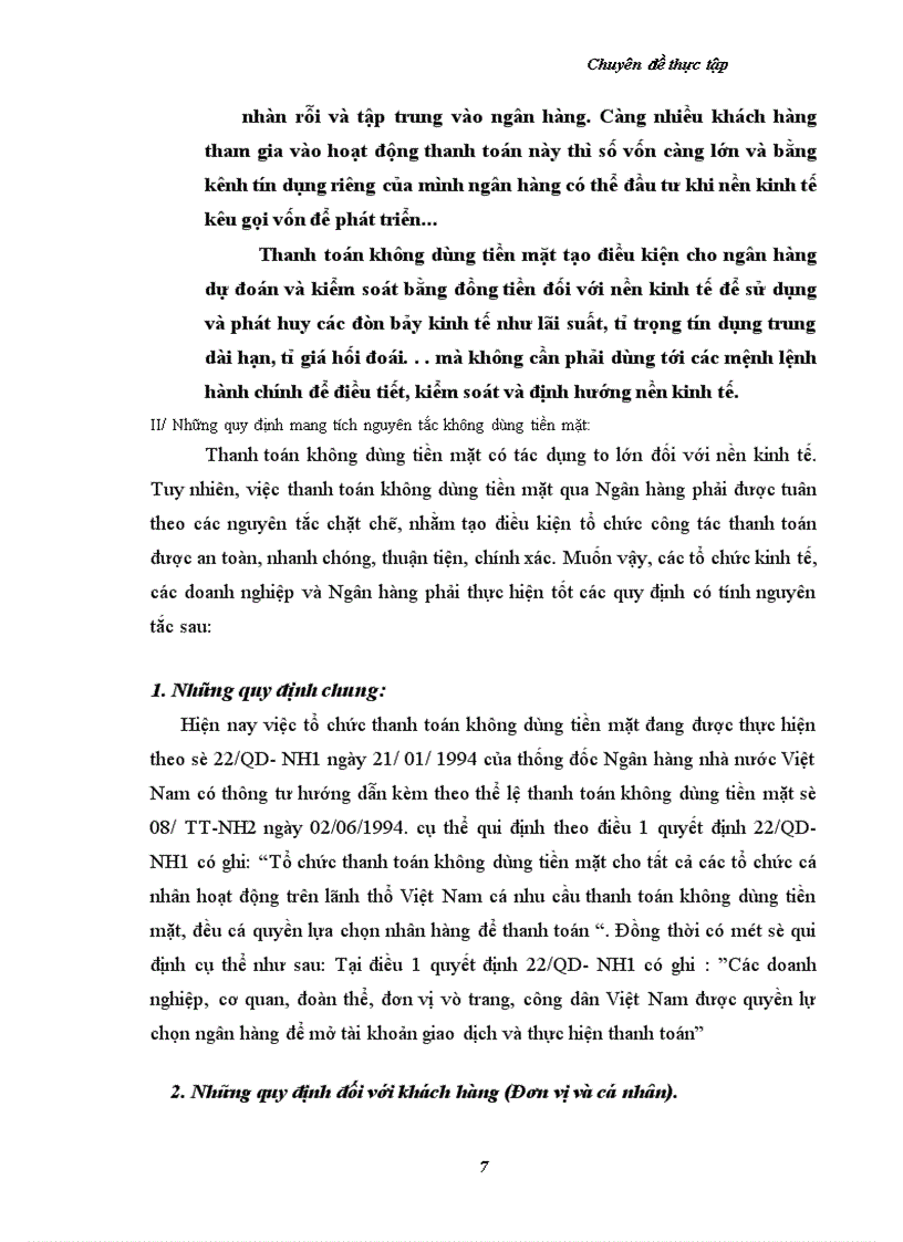 image for page Một số vấn đề nhằm hoàn thiện và phát triển tác thanh toán không dùng tiền mặt tại chi nhánh ngân hàng Công thương KVII- HBT - Hà Nội