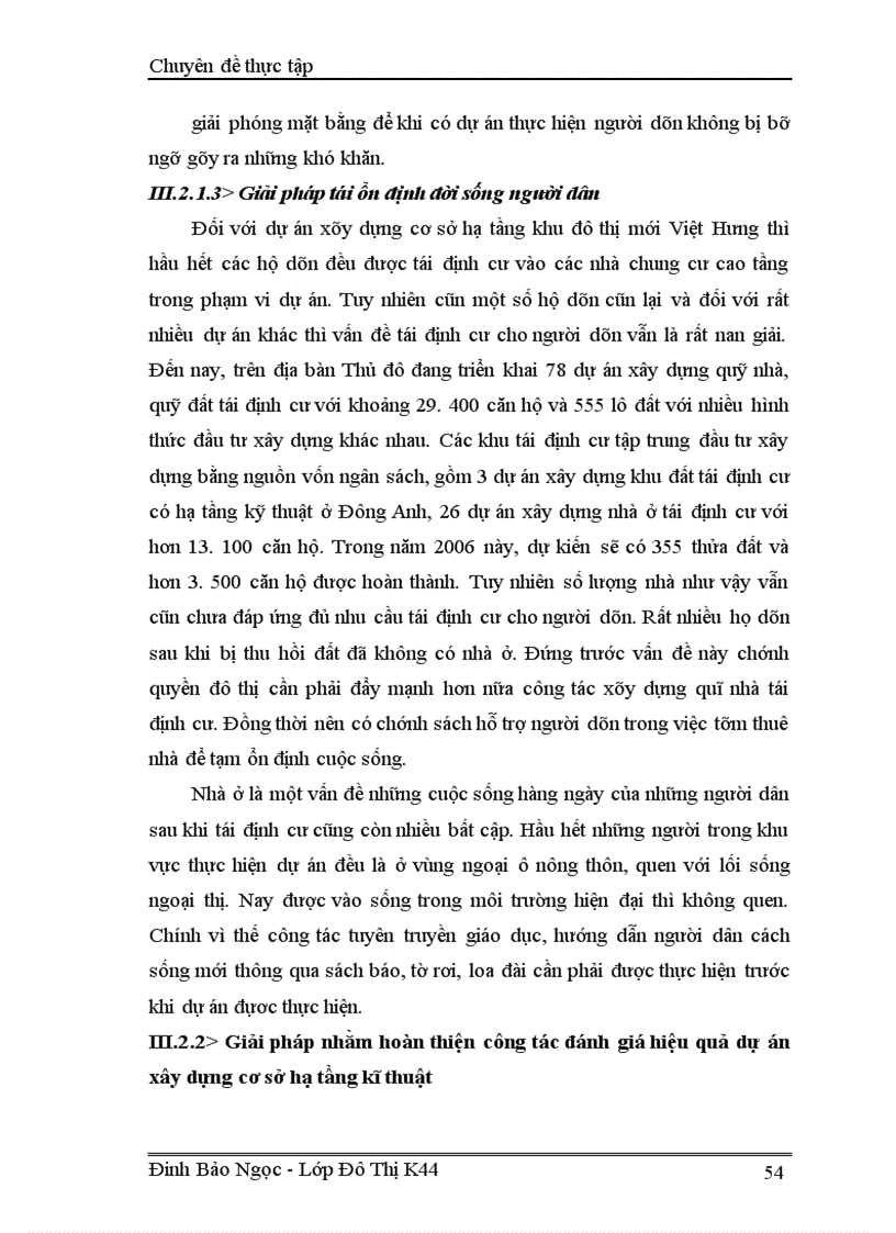 image for page Đánh giá bước đầu hiệu quả của dự án đầu tư xây dựng cơ sở hạ tầng KDTM Việt Hưng, Quận Long Biên, Hà Nội.