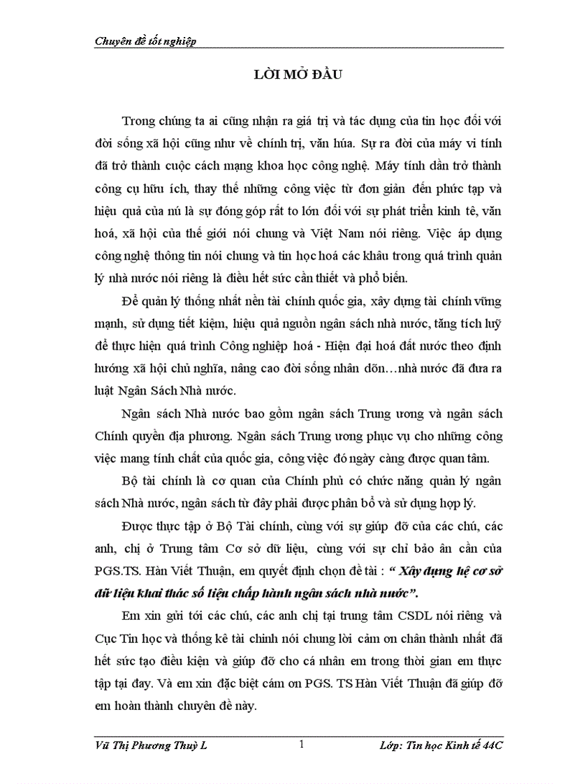 image for page Xây dựng hệ cơ sở dữ liệu khai thác số liệu chấp hành ngân sách nhà nước
