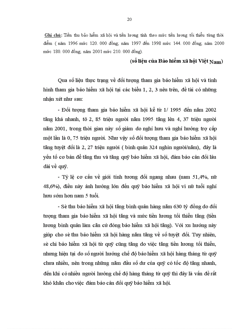 image for page Thực trạng về quỹ bảo hiểm xã hội của nước ta hiện nay.