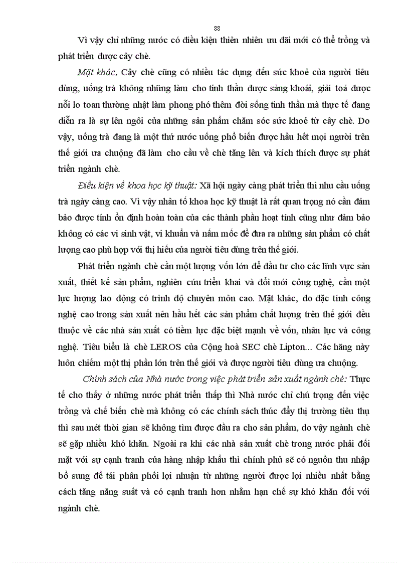 image for page Phát triển ngành chè Việt Nam trong qúa trình hội nhập kinh tế quốc tế