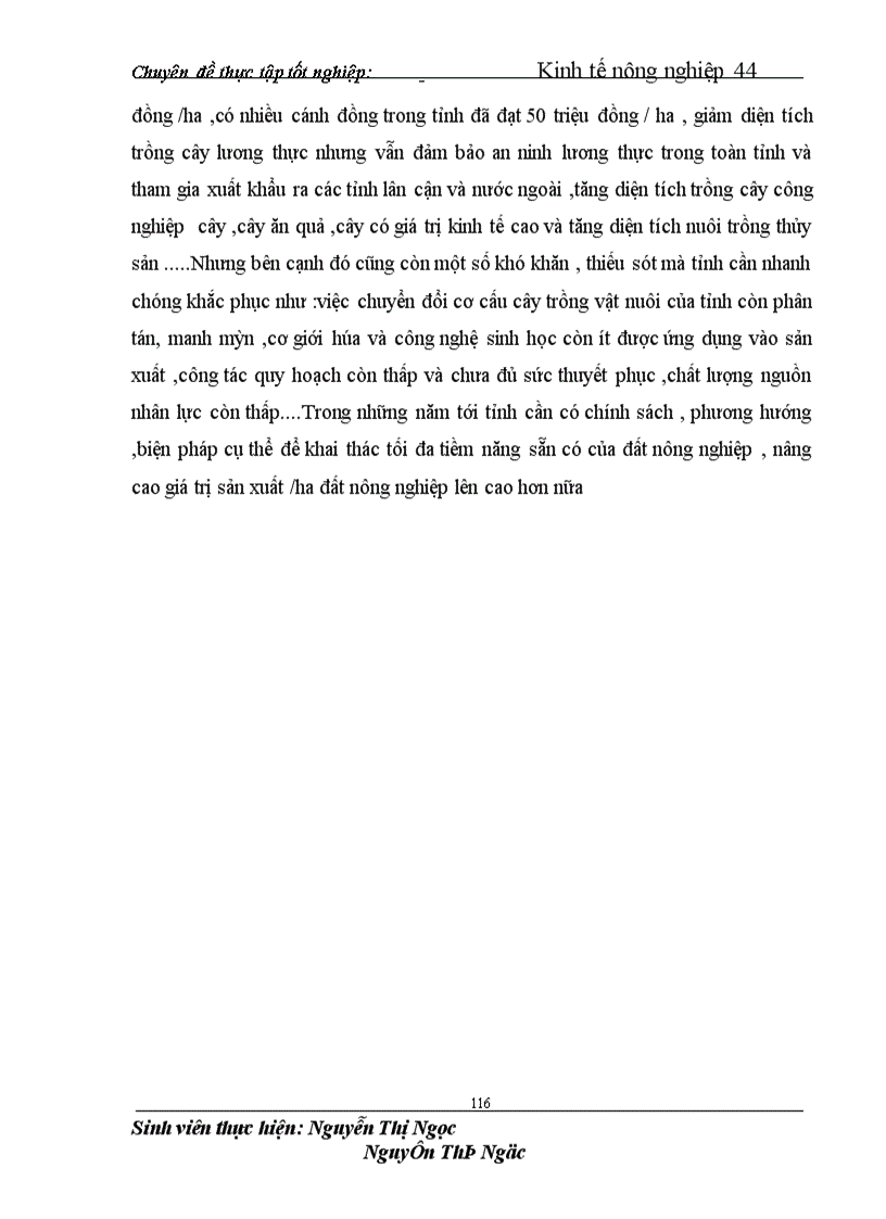 image for page Hiệu quả sử dụng đất nụng nghiệp sau khi chuyển đổi cơ cấu cây trồng , vật nuôi ở tỉnh Hải Dương