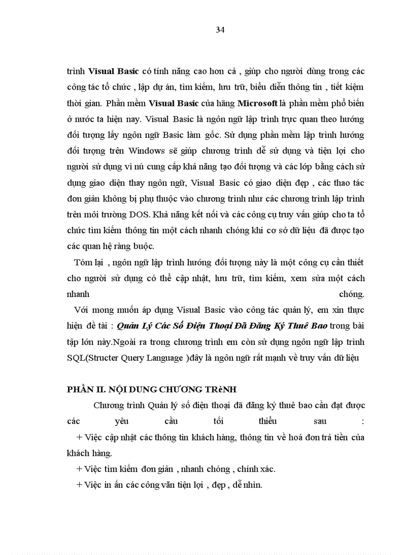 image for page Chương trình quản lí các số điện thoại đã đăng kí thuê bao