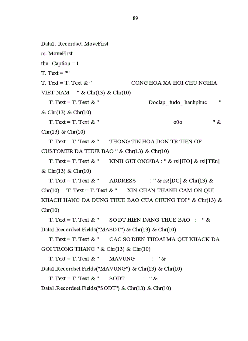 image for page Chương trình quản lí các số điện thoại đã đăng kí thuê bao