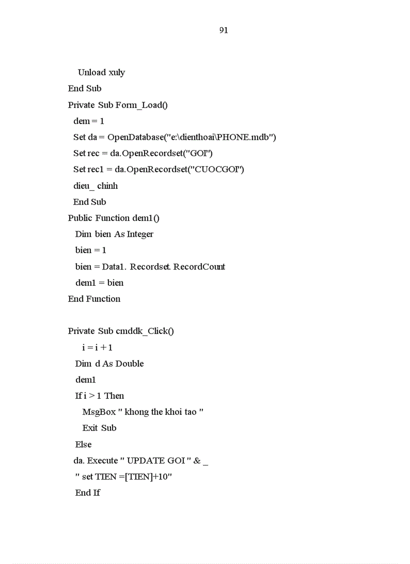 image for page Chương trình quản lí các số điện thoại đã đăng kí thuê bao