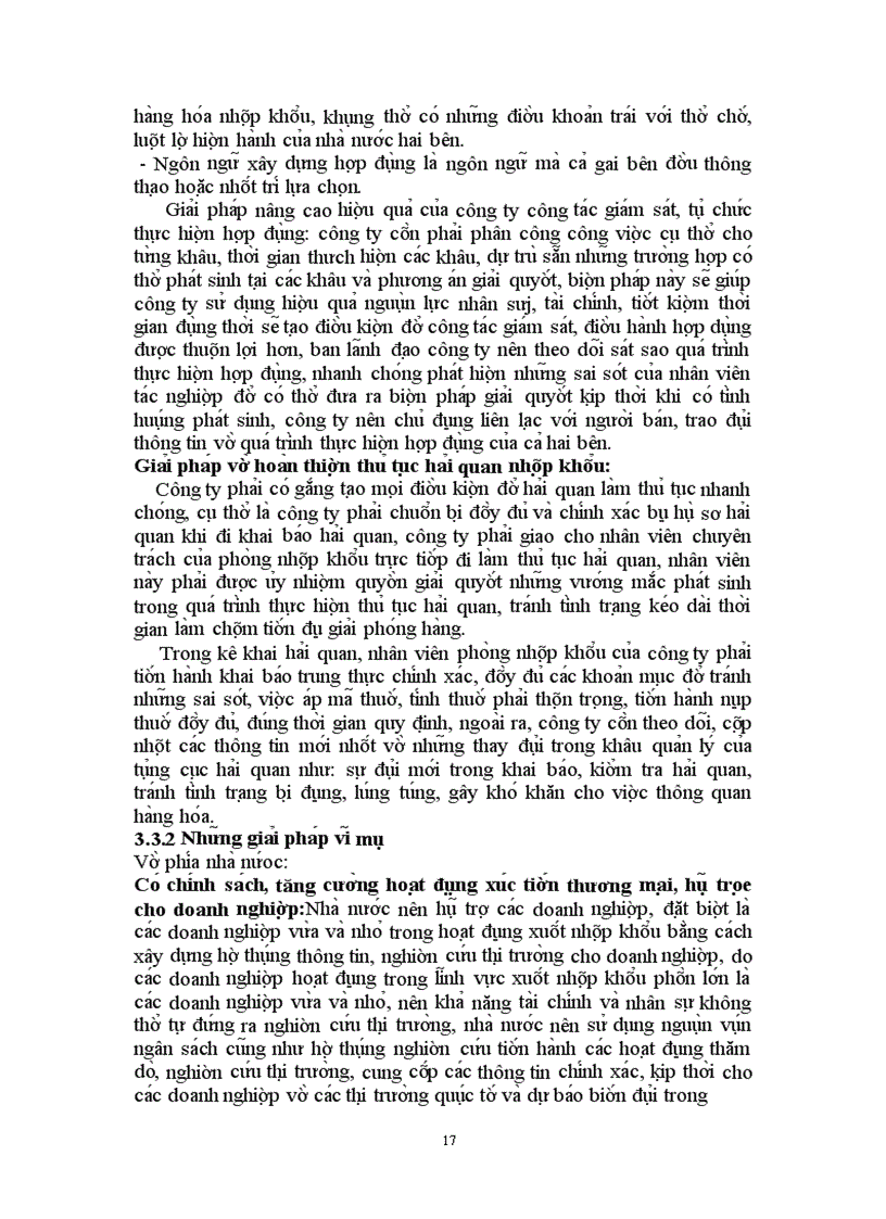 image for page Những rủi ro trong quá trình thực hiện hợp đồng nhập khẩu máy móc thiết bị tại công ty cổ phần Hoàng Liên