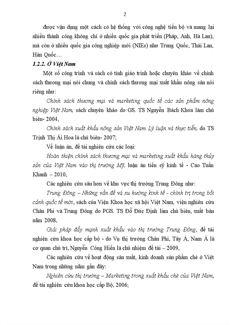 image for page Chính sách thương mại xuất khẩu sản phẩm chè sang thị trường Trung Đông