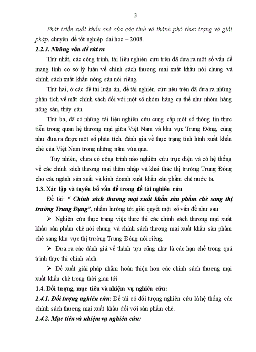 image for page Chính sách thương mại xuất khẩu sản phẩm chè sang thị trường Trung Đông