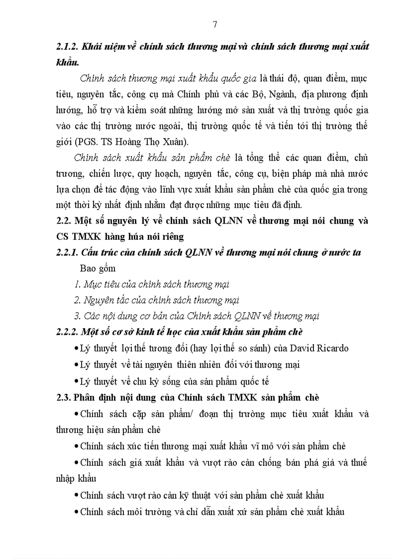 image for page Chính sách thương mại xuất khẩu sản phẩm chè sang thị trường Trung Đông