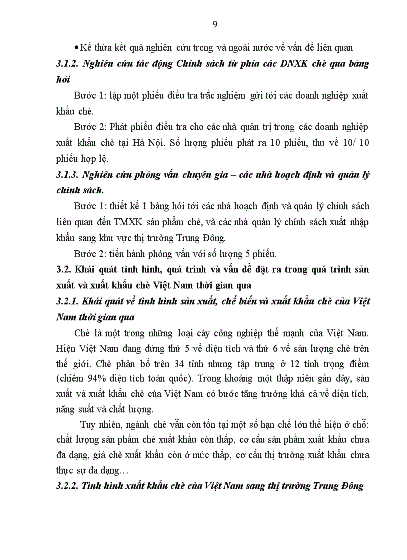 image for page Chính sách thương mại xuất khẩu sản phẩm chè sang thị trường Trung Đông