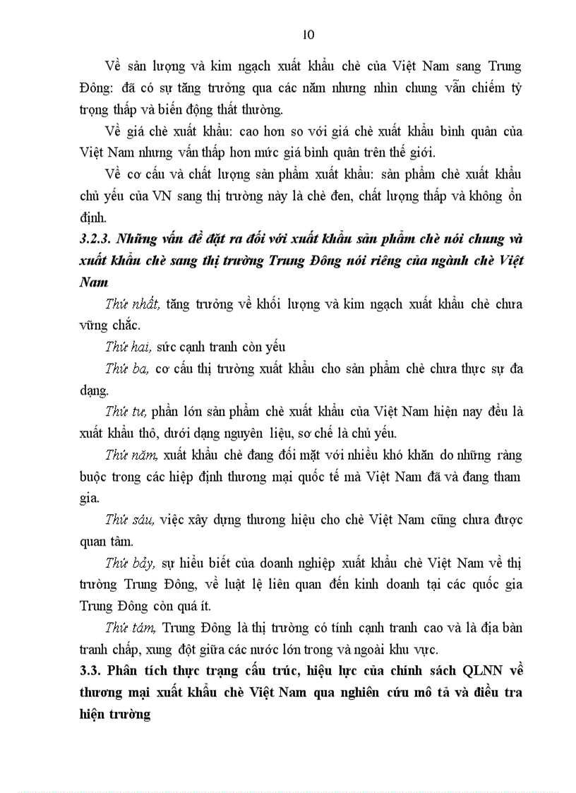 image for page Chính sách thương mại xuất khẩu sản phẩm chè sang thị trường Trung Đông