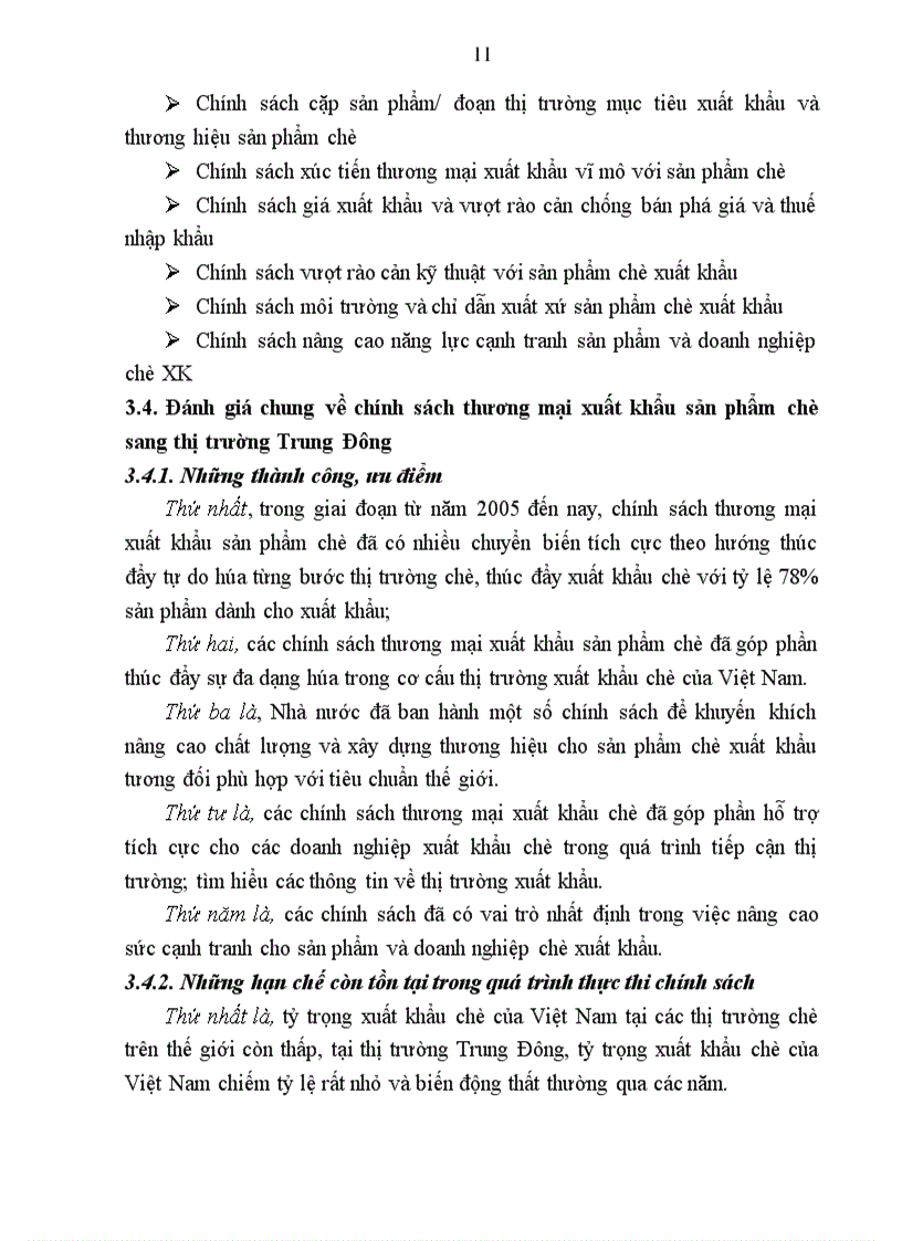 image for page Chính sách thương mại xuất khẩu sản phẩm chè sang thị trường Trung Đông