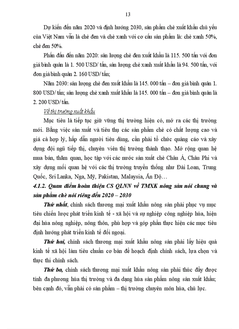 image for page Chính sách thương mại xuất khẩu sản phẩm chè sang thị trường Trung Đông