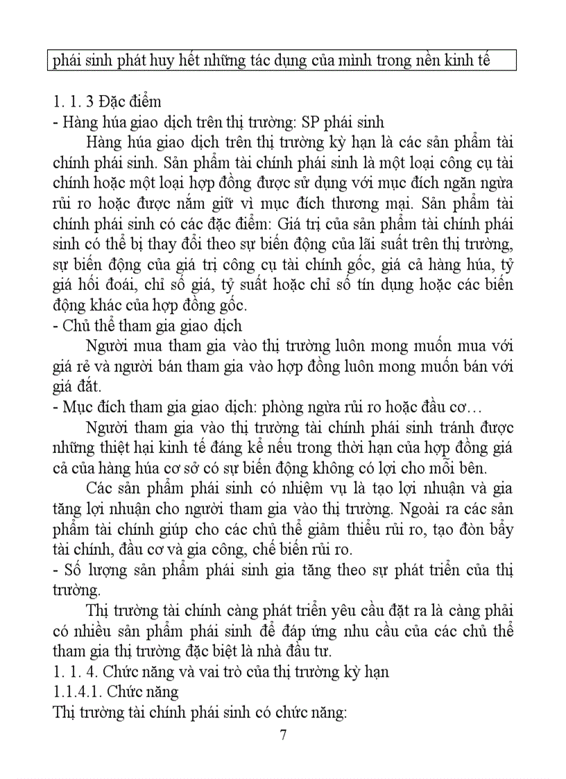 image for page Thị trường kì hạn - tổ chức và quản trị giao dịch