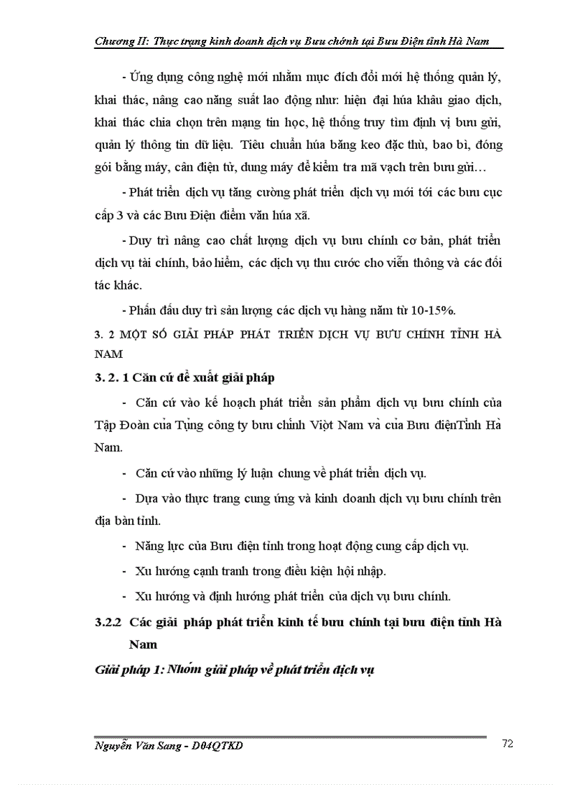 image for page Một số giải pháp phát triển dịch vụ bưu chính tại bưu điện tỉnh Hà Nam