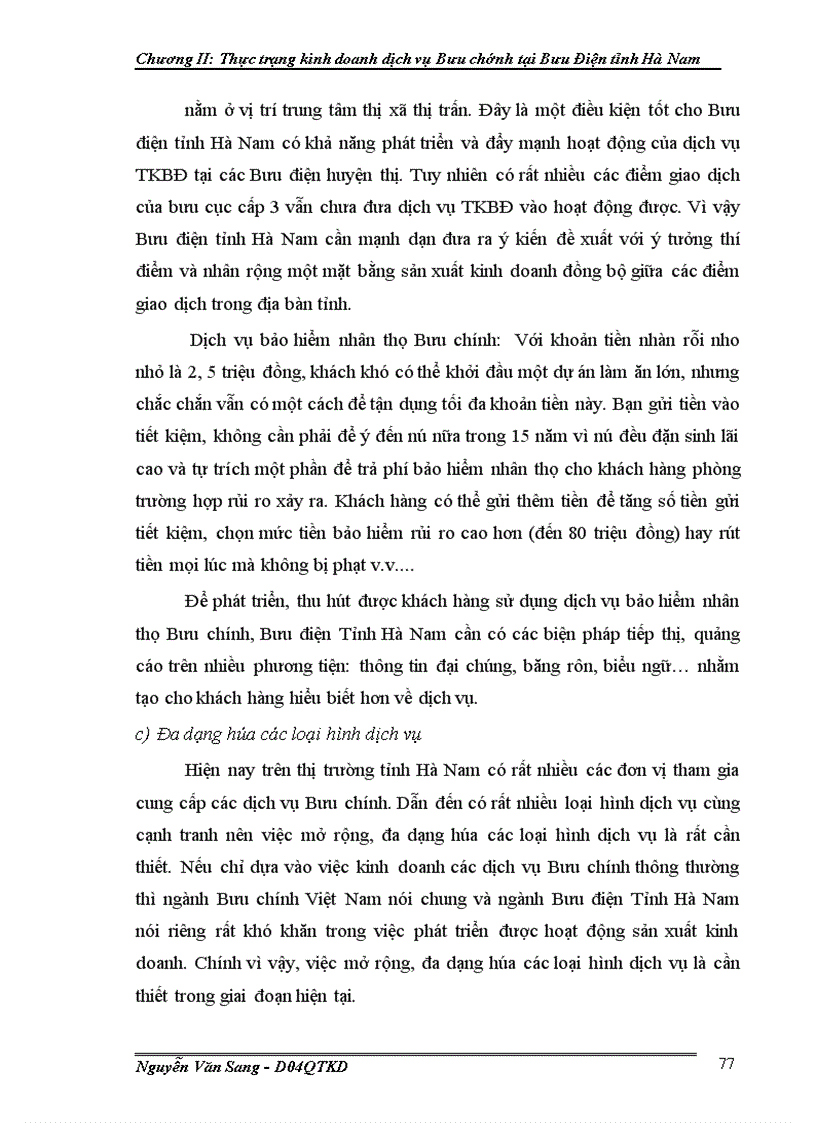 image for page Một số giải pháp phát triển dịch vụ bưu chính tại bưu điện tỉnh Hà Nam