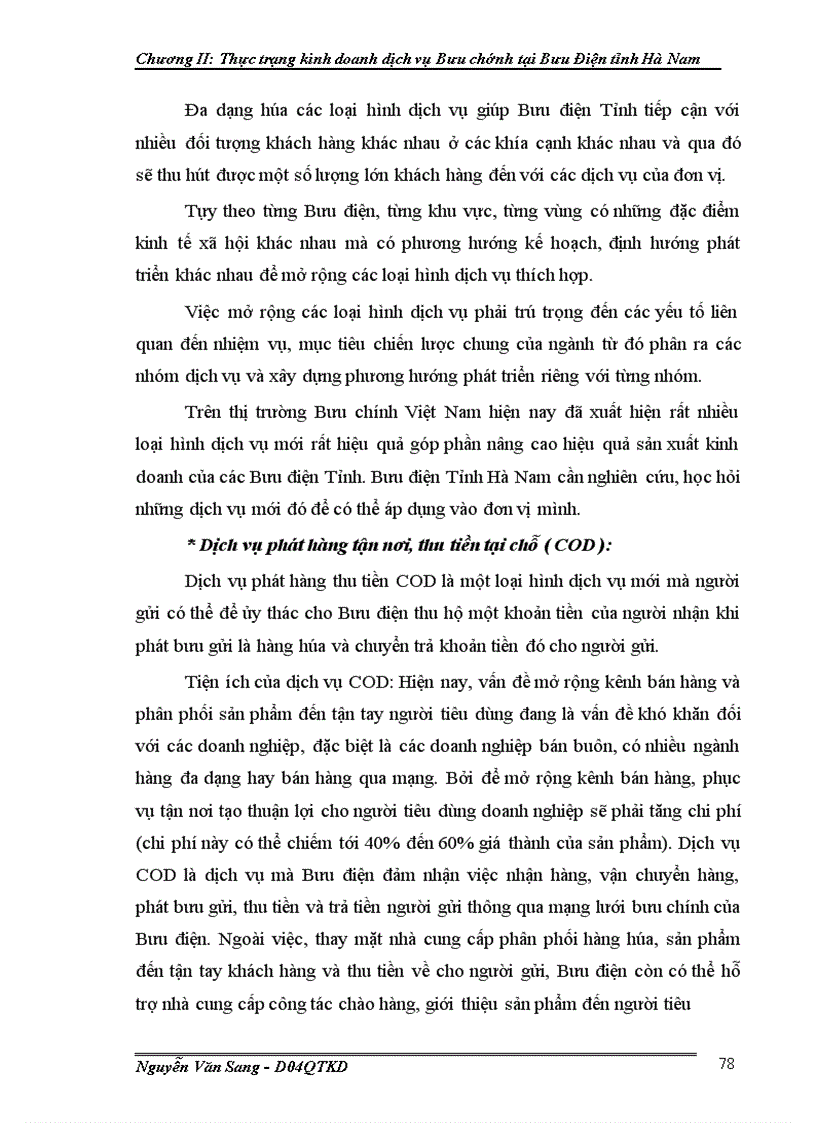 image for page Một số giải pháp phát triển dịch vụ bưu chính tại bưu điện tỉnh Hà Nam