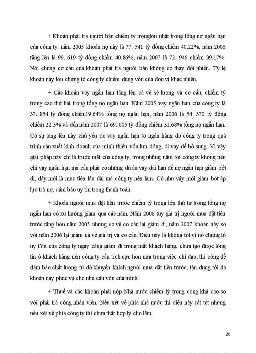 image for page Phân tích năng lực tài chính của công ty cổ phần Sông Đà 2