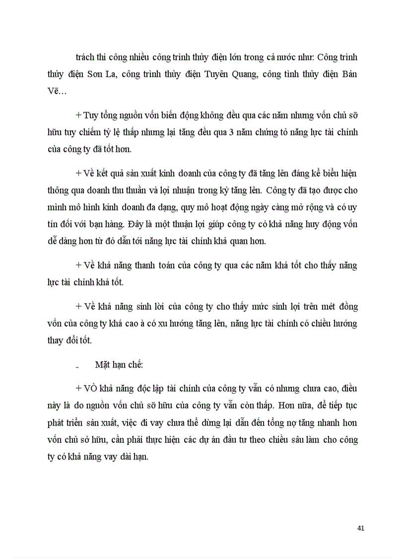 image for page Phân tích năng lực tài chính của công ty cổ phần Sông Đà 2