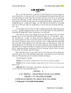 Ứng dụng phương pháp tỷ số và phương pháp so sánh vào phân tích tài chính tại Công ty may Đức Giang