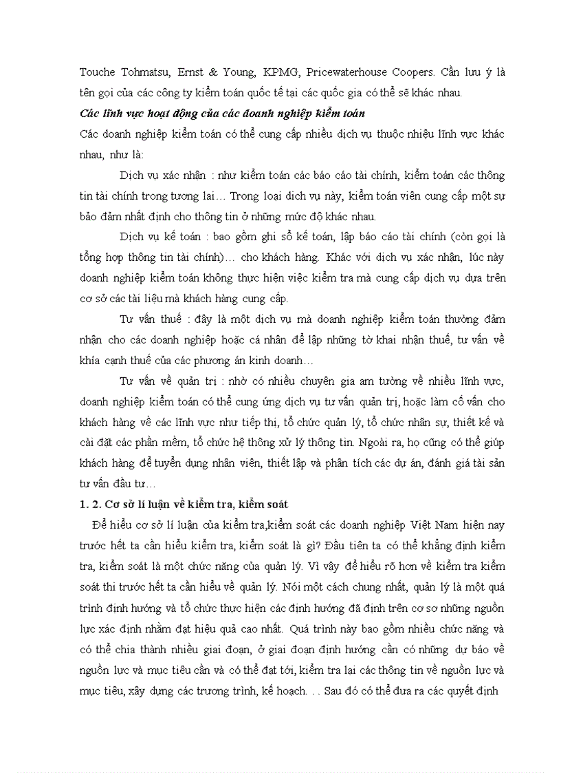 image for page Thực trạng của kiểm toán độc lập trong việc kiểm tra,kiểm soát các doanh nghiệp Việt Nam hiện nay
