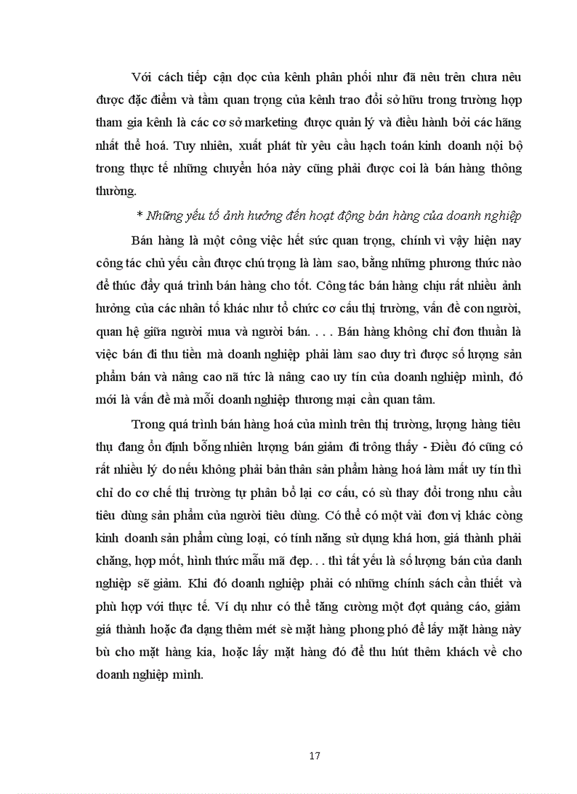 image for page Kháí quát về hoạt động bán hàng của doanh nghiệp trong cơ chế thị trường
