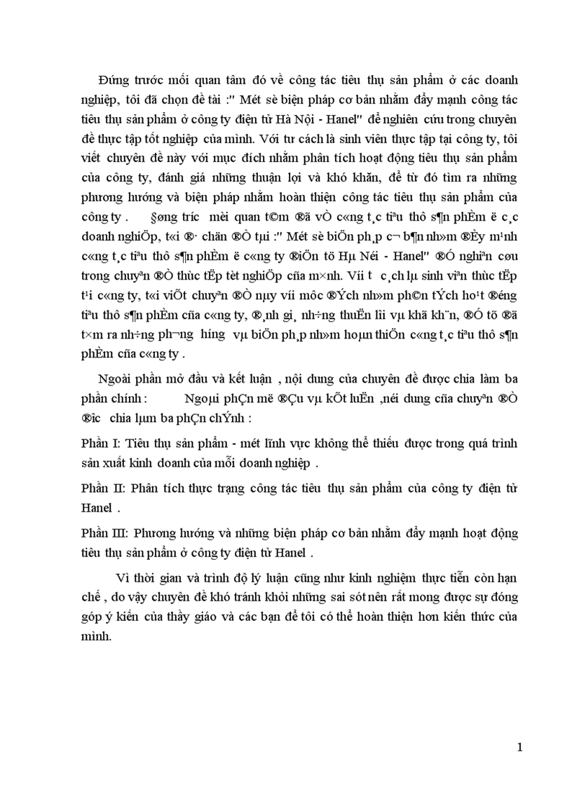 image for page Một số biện pháp cơ bản nhằm đẩy mạnh công tác tiêu thụ sản phẩm ở công ty điện tử Hà Nội - Hanel