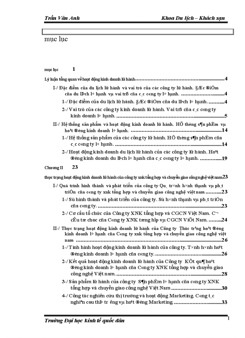 image for page Thực trạng hoạt động kinh doanh lữ hành của công ty XNK tổng hợp và chuyển giao công nghệ Việt Nam
