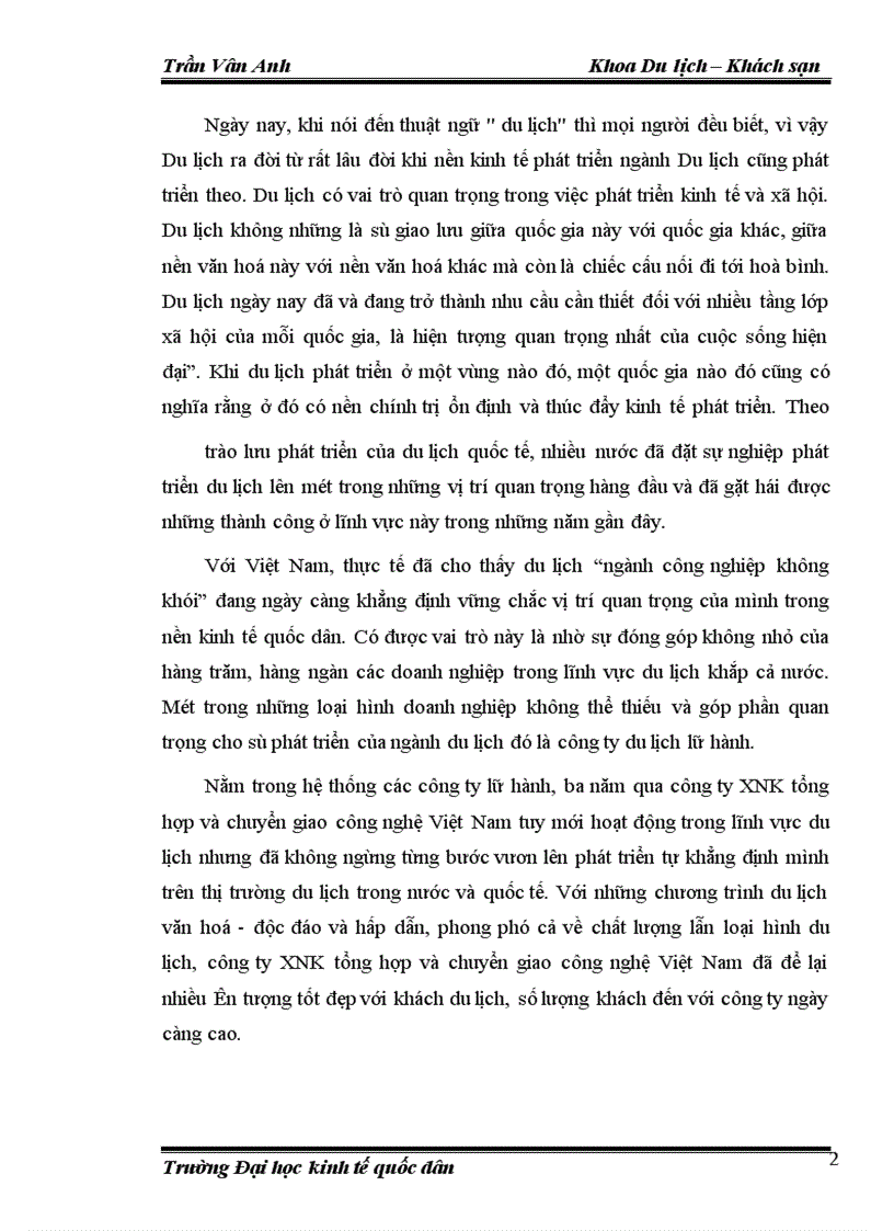 image for page Thực trạng hoạt động kinh doanh lữ hành của công ty XNK tổng hợp và chuyển giao công nghệ Việt Nam