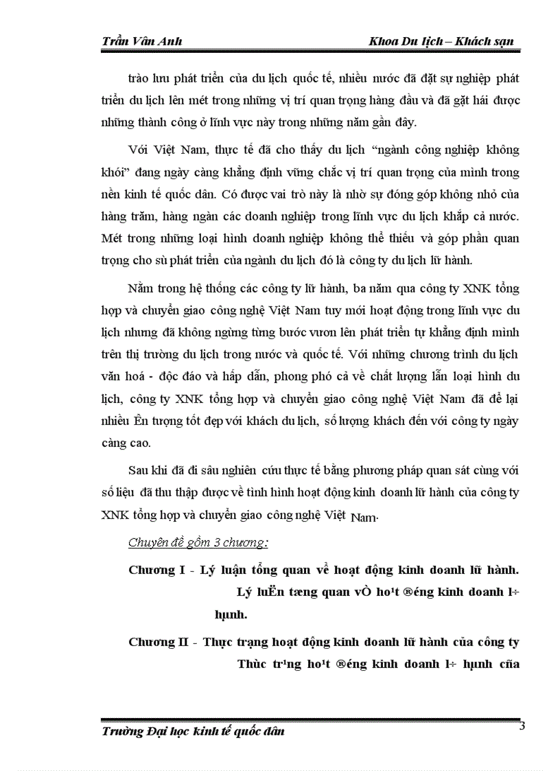 image for page Thực trạng hoạt động kinh doanh lữ hành của công ty XNK tổng hợp và chuyển giao công nghệ Việt Nam