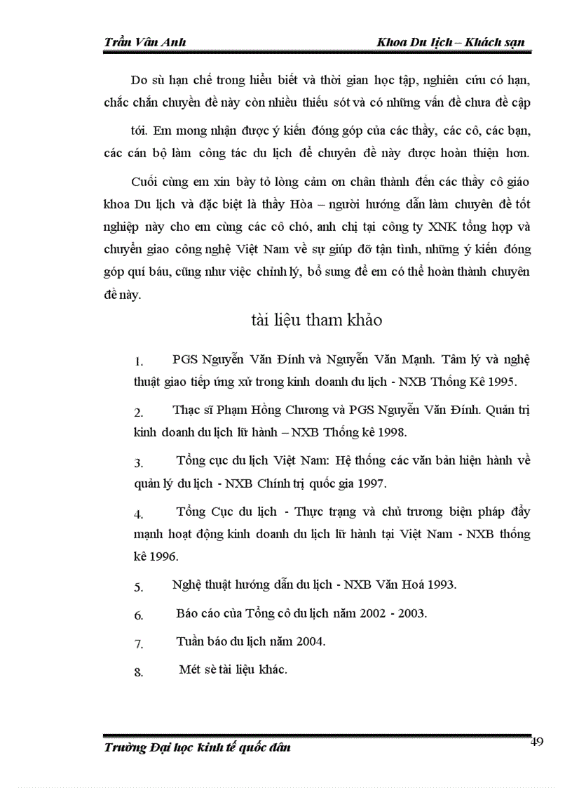 image for page Thực trạng hoạt động kinh doanh lữ hành của công ty XNK tổng hợp và chuyển giao công nghệ Việt Nam