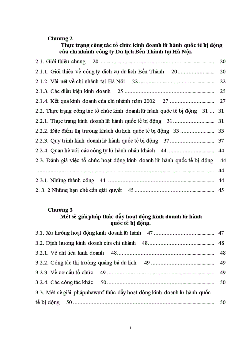 image for page Tổ chức hoạt động kinh doanh lữ hành quốc tế bị động của Chi nhánh Công ty Dịch Vụ Du Lịch Bến Thành tại Hà Nội.