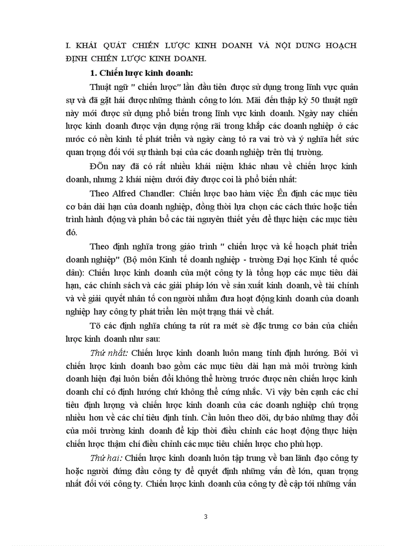 image for page Cơ sở lý luận về công tác hoạch định chiến lược kinh doanh tại một Doanh nghiệp Du lịch-Khách sạn trong nền kinh tế thị trường