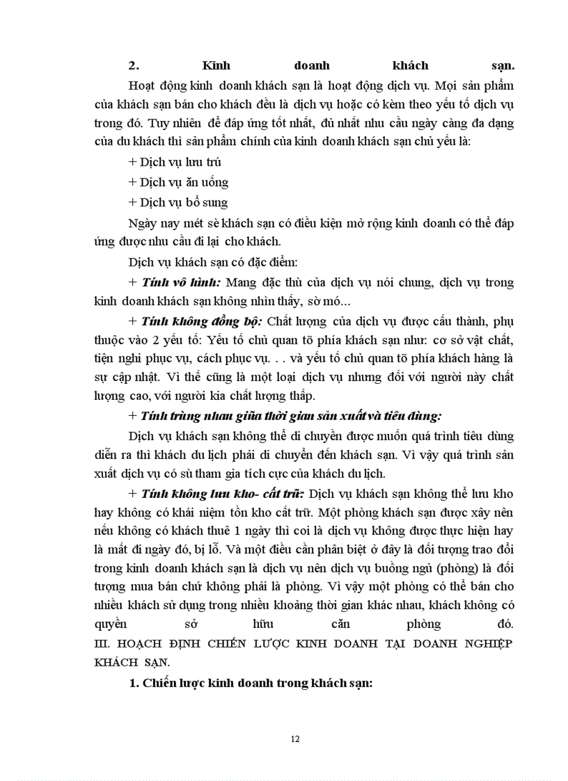 image for page Cơ sở lý luận về công tác hoạch định chiến lược kinh doanh tại một Doanh nghiệp Du lịch-Khách sạn trong nền kinh tế thị trường