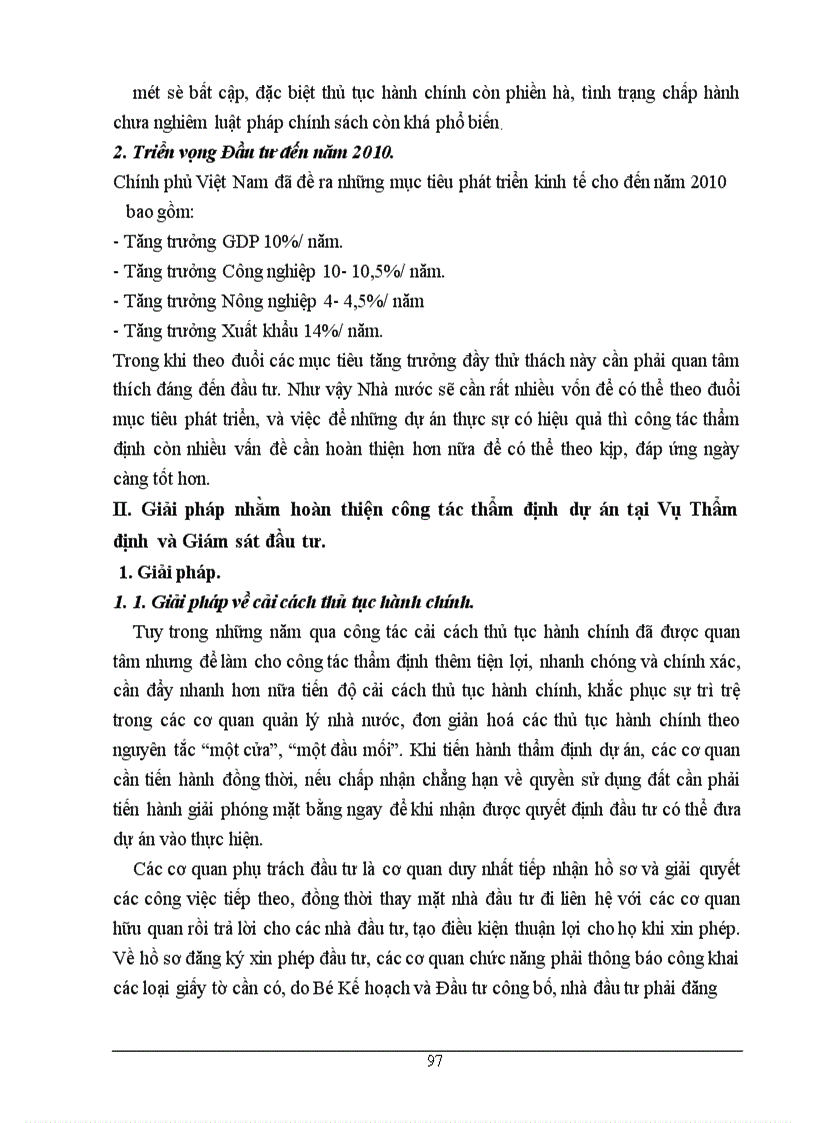image for page Thực trạng và Một số giải pháp nhằm hoàn thiện công tác thẩm định dự án đầu tư sử dụng vốn ngân sách Nhà nước tại Vụ Thẩm định và Giám sát đầu tư - Bộ Kế hoạch và Đầu tư