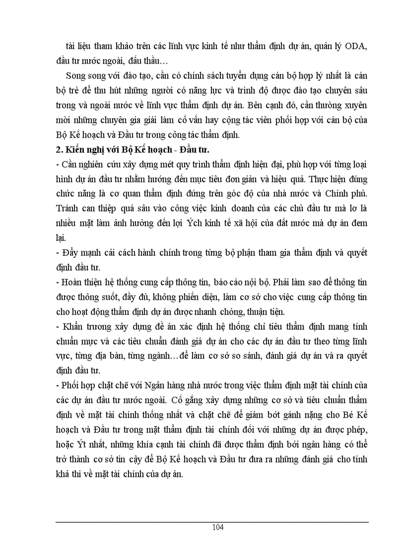 image for page Thực trạng và Một số giải pháp nhằm hoàn thiện công tác thẩm định dự án đầu tư sử dụng vốn ngân sách Nhà nước tại Vụ Thẩm định và Giám sát đầu tư - Bộ Kế hoạch và Đầu tư