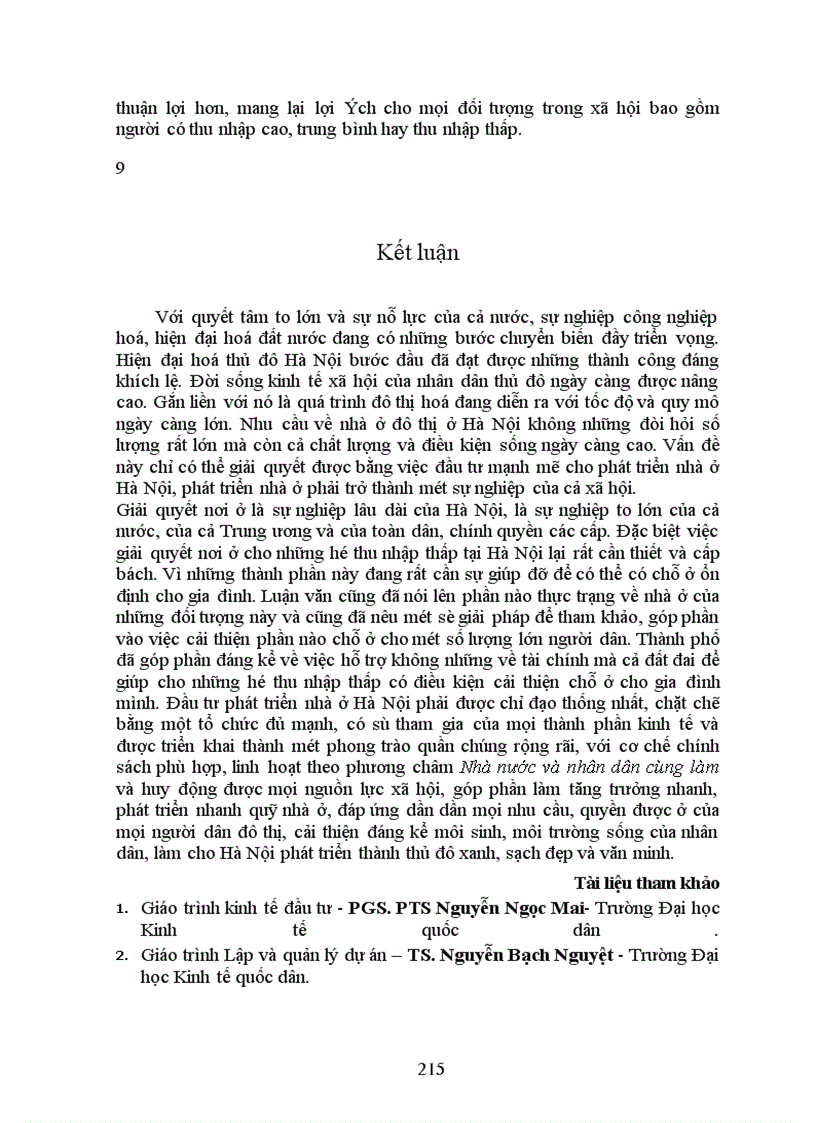 image for page Dự án đầu tư và một số vấn đề về dự án đầu tư phát triển nhà ở