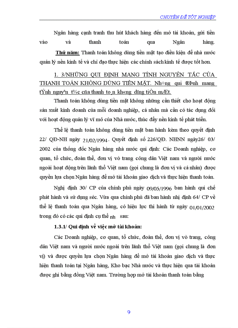 image for page Một số vấn đề về thanh toán không dùng tiền mặt tại Ngân hàng nông nghiệp và phát triển nông thôn Thành phố Yên Bái - thực trạng và giải pháp