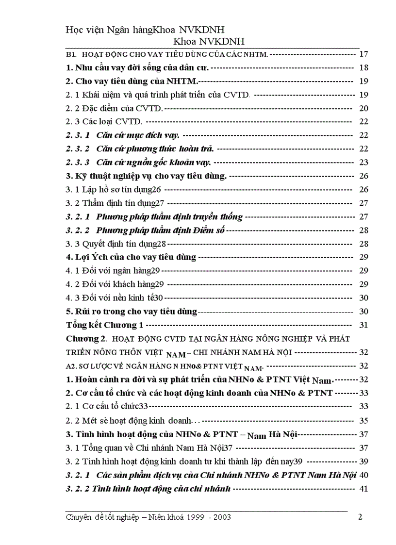 image for page Giải pháp mở rộng hoạt động cho vay tiêu dùng tại NHNo&PTNT Việt Nam – Chi nhánh Nam Hà Nội
