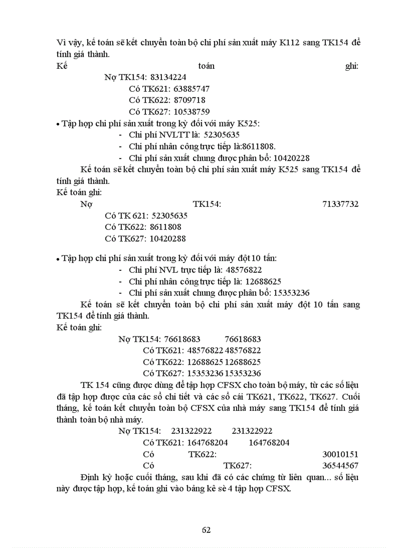 image for page Một số nhận xét và kiến nghị về công tác kế toán chi phí sản xuất và tính giá thành sản phẩm tại Công ty Cơ khí Giải Phóng.