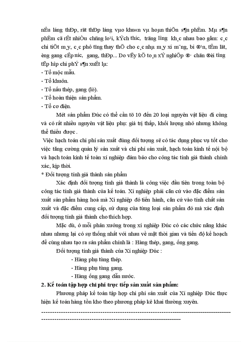image for page Kế toán tập hợp chi phí sản xuất và tính giá thành sản phẩm tại Công ty cơ khí xây dựng và lắp máy điện nước